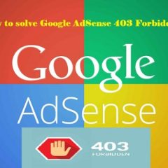 AdSense 403 Forbidden Error:How to solve it